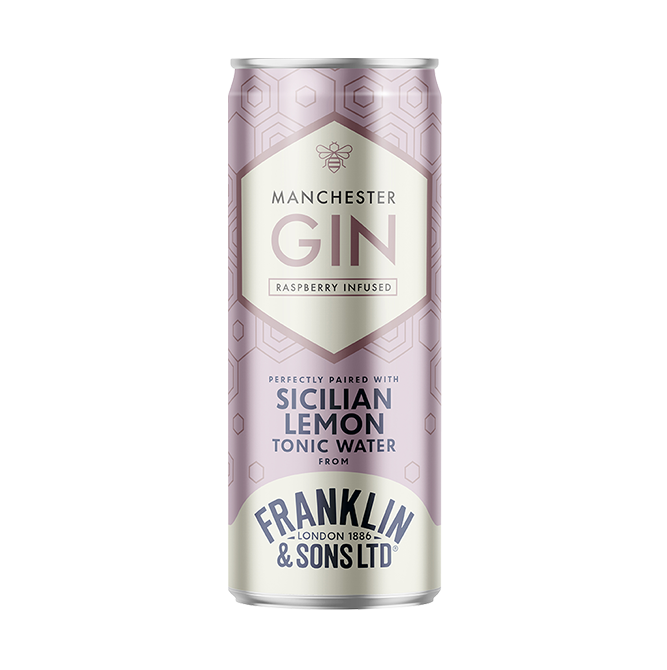 Manchester Gin Raspberry Infused Gin & Franklin & Sons Sicilian Lemon Tonic