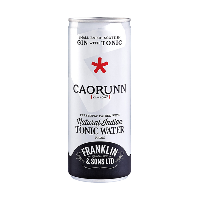 caorunn gin and tonic can