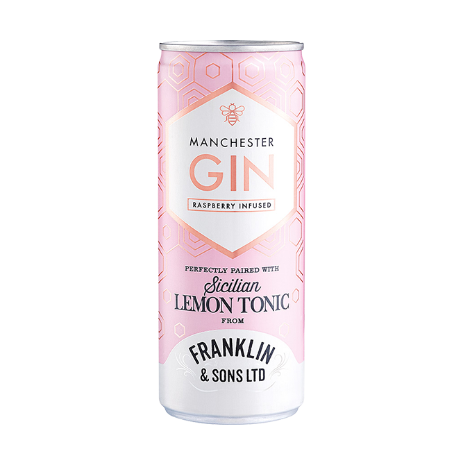 Manchester gin and tonic can