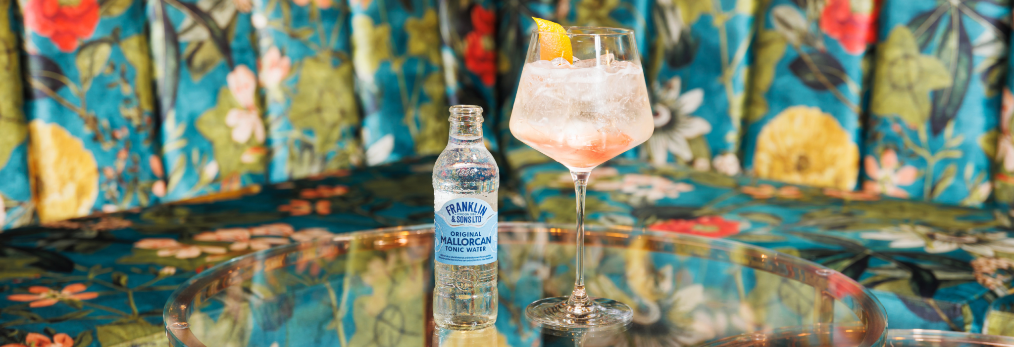 Spritz of the Med cocktail with Malfy gin in a wine glass | Franklin & Sons