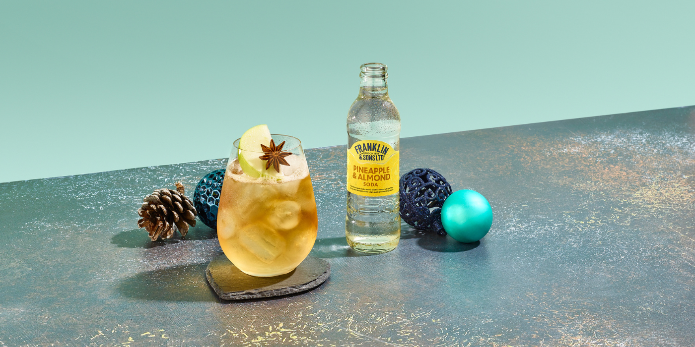 Spiced Apple Highball with Pineapple & Almond Soda | Franklin & Sons