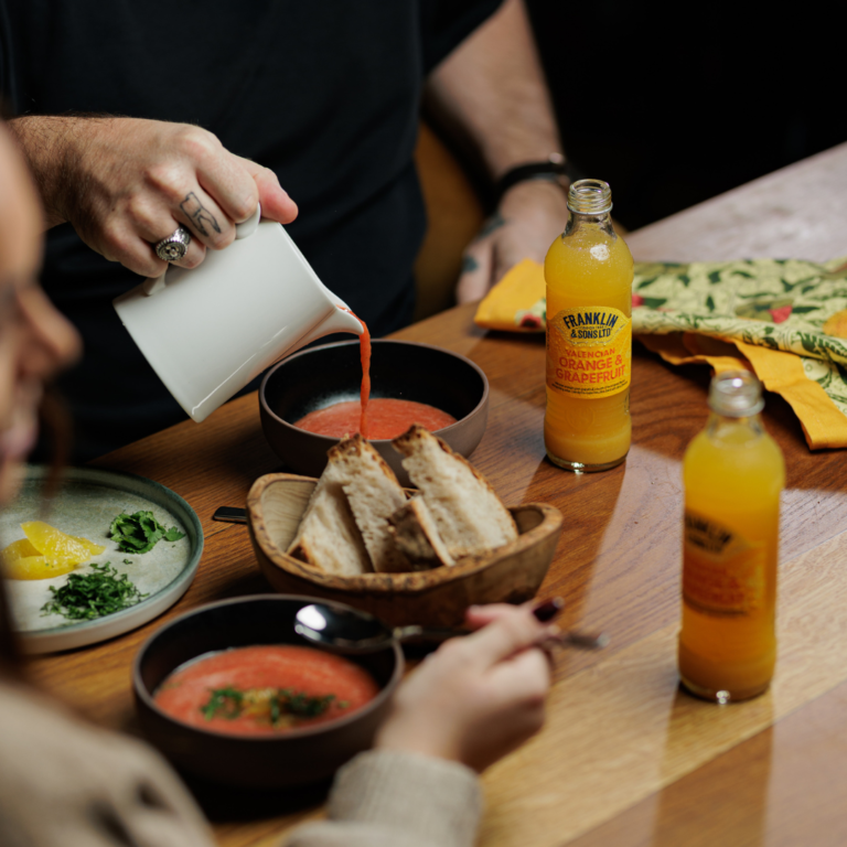 Vegan Orange & Grapefruit Gazpacho